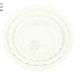 花邊圓型餐盤(6、4PCS