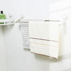 無(wú)痕吸盤(pán)55CM雙桿毛巾