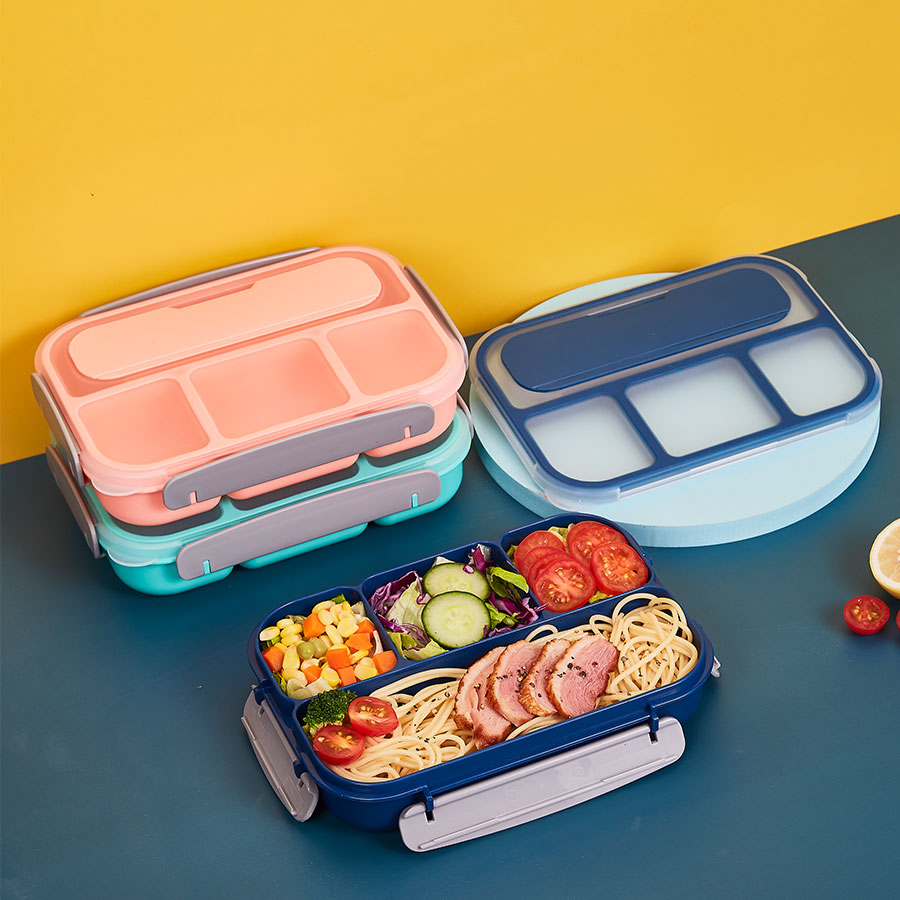 獨(dú)立密封四格飯盒1L/1