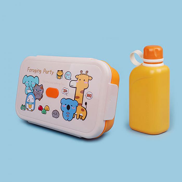 尚趣樂(lè)扣大容量單層飯盒(1200ml)+方形運(yùn)動(dòng)